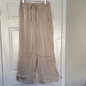Elegant Silky Tan Women's Pants